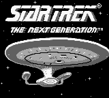 Star Trek the Next Generation title screen for GameBoy